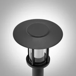 Lindby Gregory LED-vejlampe, 76 cm, sensor, mørkegrå, IP44