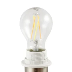 Lindby gulvlampe Adamio, Ø 45,5 cm, hvid, tekstil, stativ
