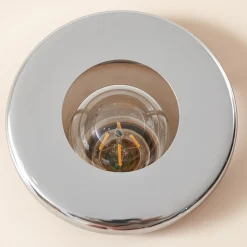 Lindby gulvlampe Branford, retro, beige, metal/travertin