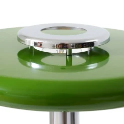 Lindby Gulvlampe Branford, Retro, grøn, metal/marmor