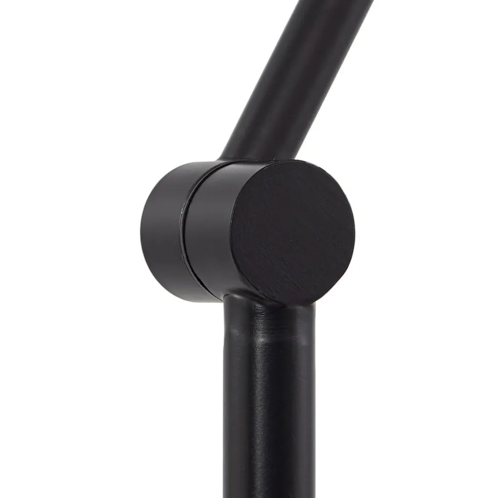 Lindby gulvlampe Corali, sort, metal, højde 176,5 cm