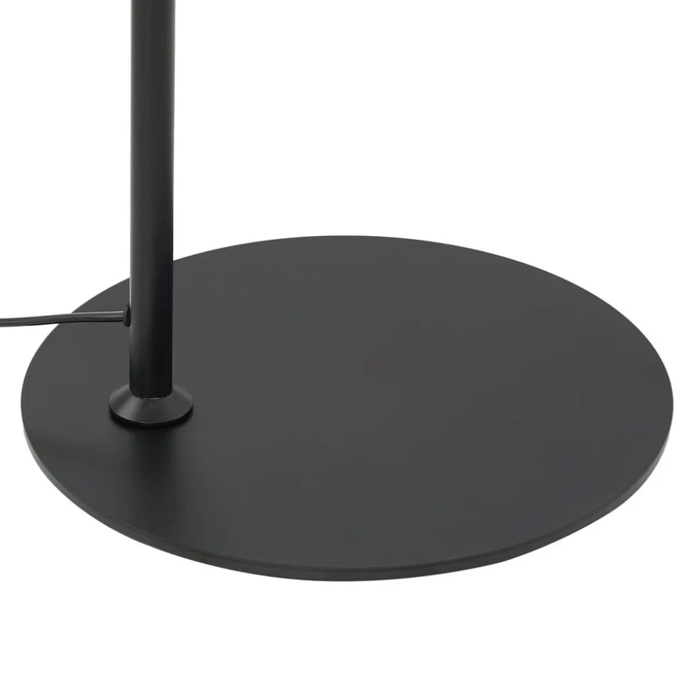 Lindby gulvlampe Corali, sort, metal, højde 176,5 cm