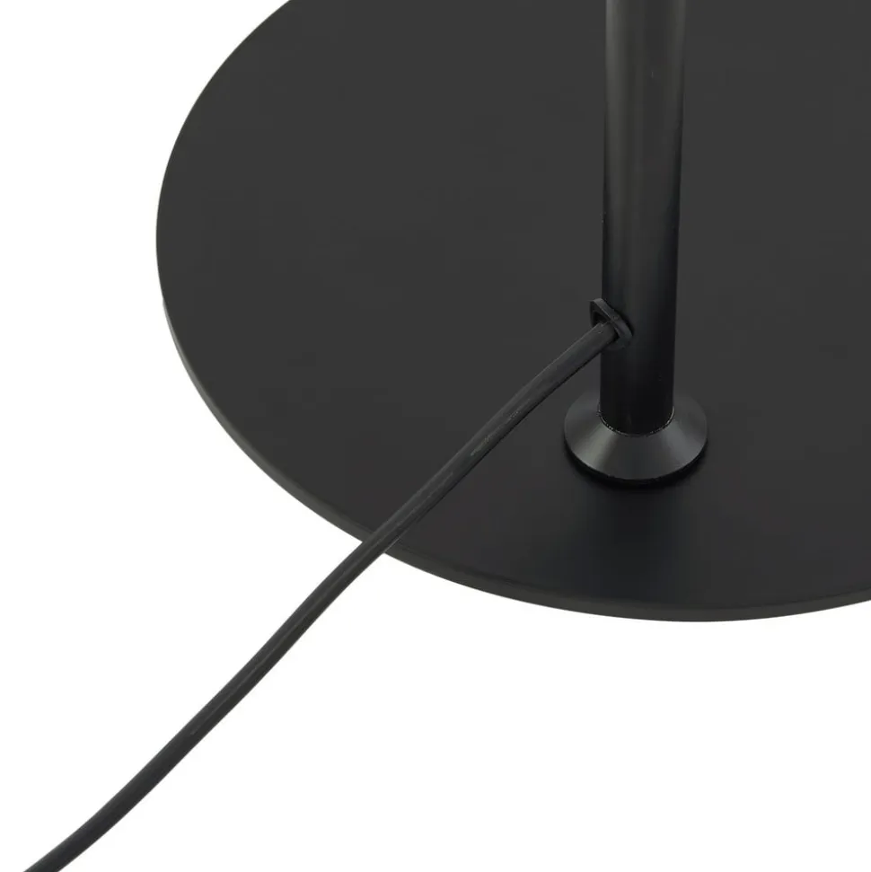 Lindby gulvlampe Corali, sort, metal, højde 176,5 cm