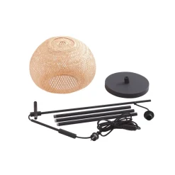 Lindby gulvlampe Dabila, bambus, 165 cm høj, E27