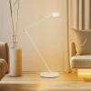 Lindby gulvlampe Jyla, hvid, 4000K, GX53, jern