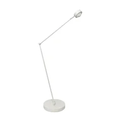 Lindby gulvlampe Jyla, hvid, linse, 4200K, GX53, jern
