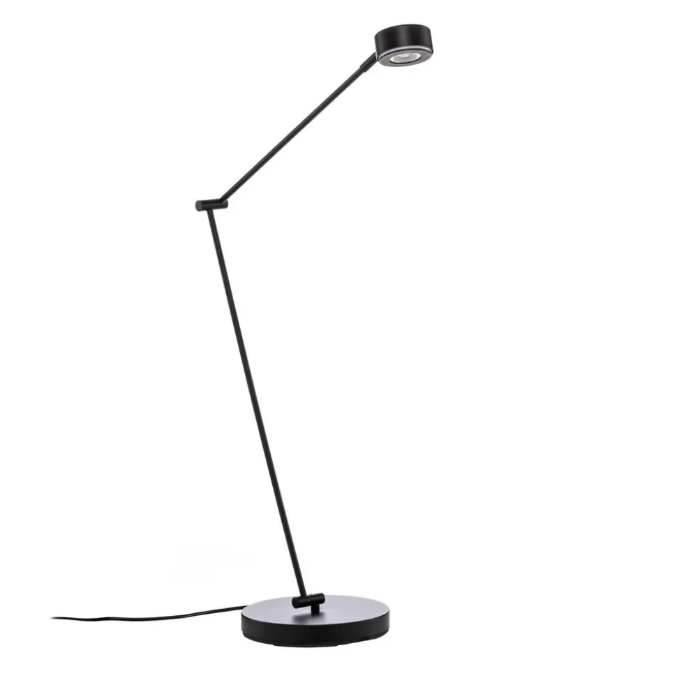 Lindby gulvlampe Jyla, sort, 4000K, GX53, jern