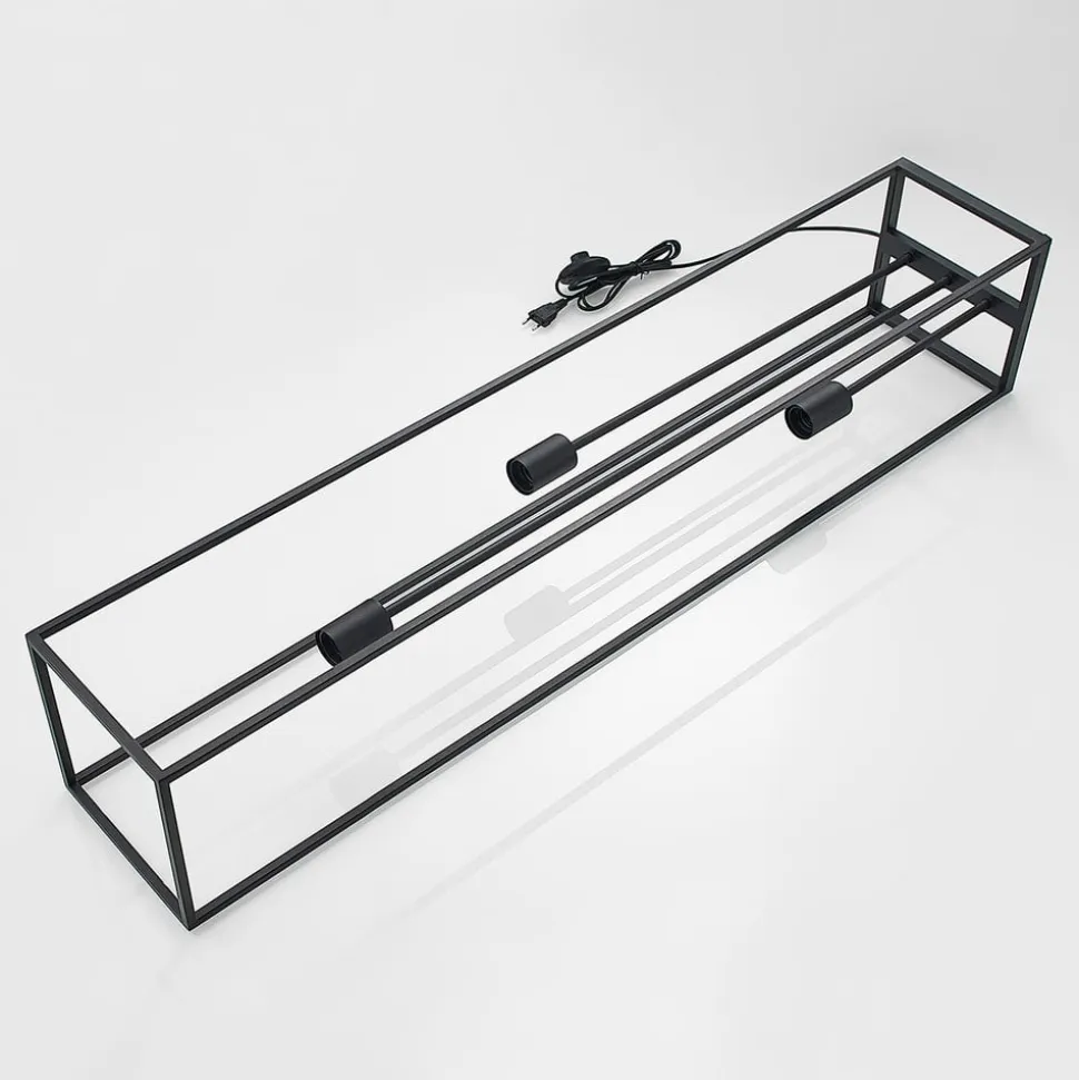 Lindby gulvlampe Krisha, sort, metal, 3 lyskilder, E27