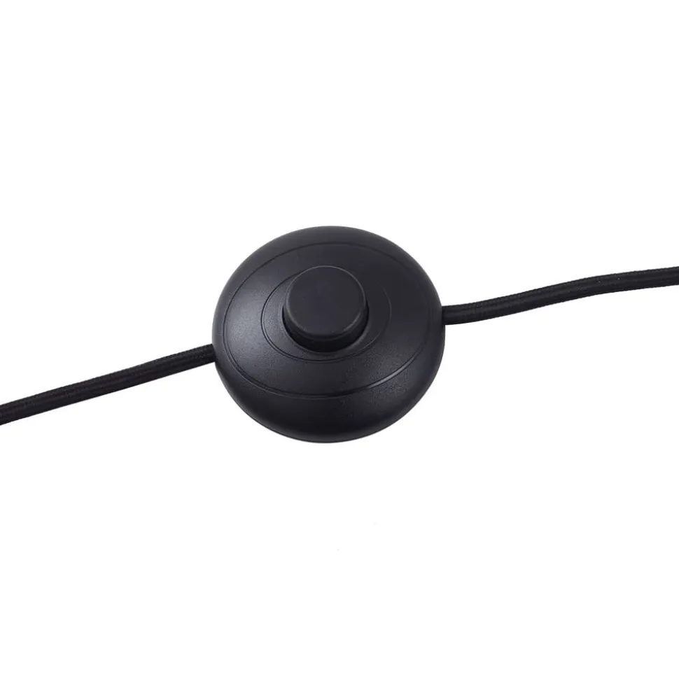 Lindby gulvlampe Lielle, naturlig bambus, Ø 40 cm
