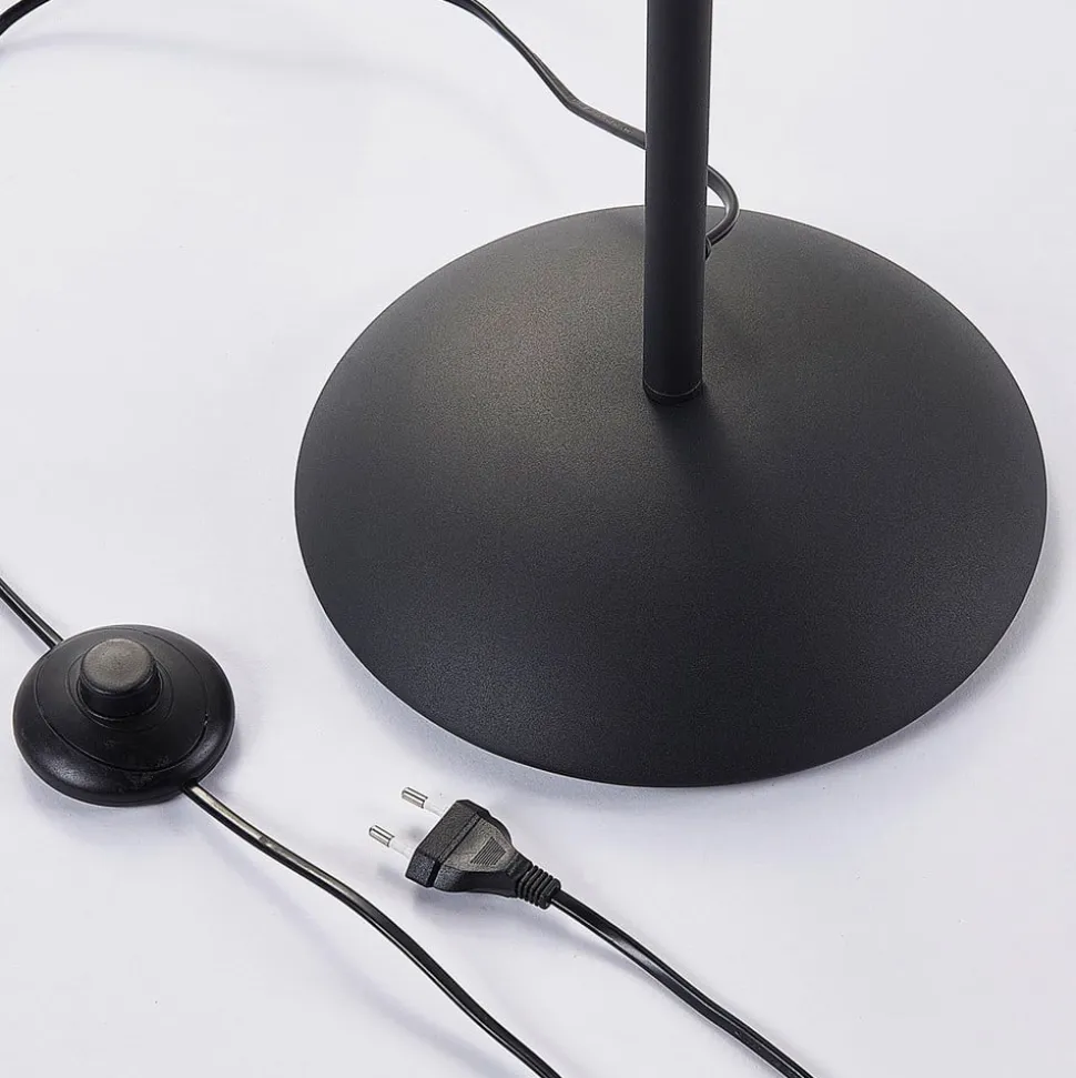 Lindby gulvlampe Lilly, sort, metal, 170 cm, E14