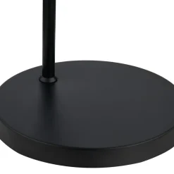 Lindby gulvlampe Nimbora, 150 cm, sort, glas, metal