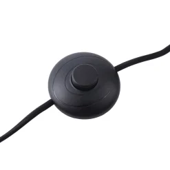 Lindby gulvlampe Ovelia, orange/sort, metal, E27