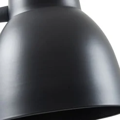 Lindby gulvlampe Tebbi, sort, metal, højde 150 cm