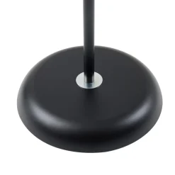 Lindby gulvlampe Tebbi, sort, metal, højde 150 cm