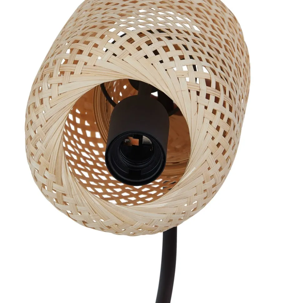 Lindby gulvlampe Venora, 145 cm høj, bambus, E27