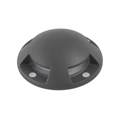 Lindby gulv-spotlight med LED Huban, 15 cm, 4 lyskilder, antracit