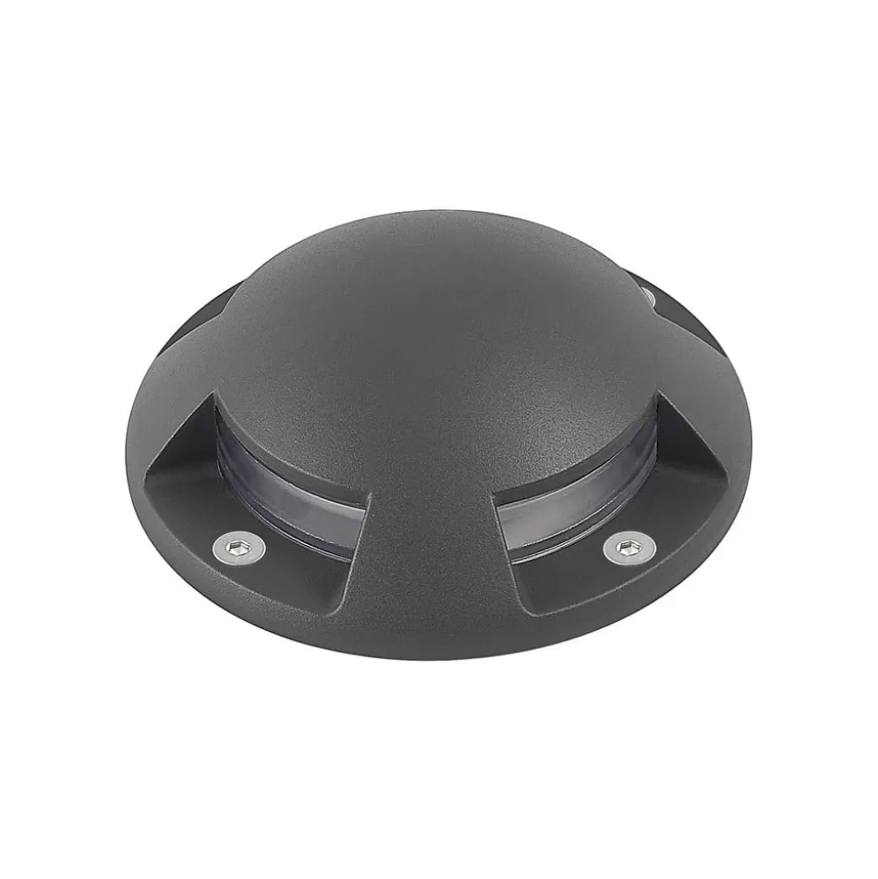 Lindby gulv-spotlight med LED Huban, 15 cm, 4 lyskilder, antracit