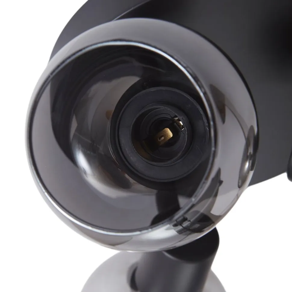 Lindby Hedvig loftlampe, rund, sort, 3 lyskilder.