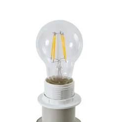 Lindby Helin gulvlampe, beige, tekstil, stativ, 144 cm, E27