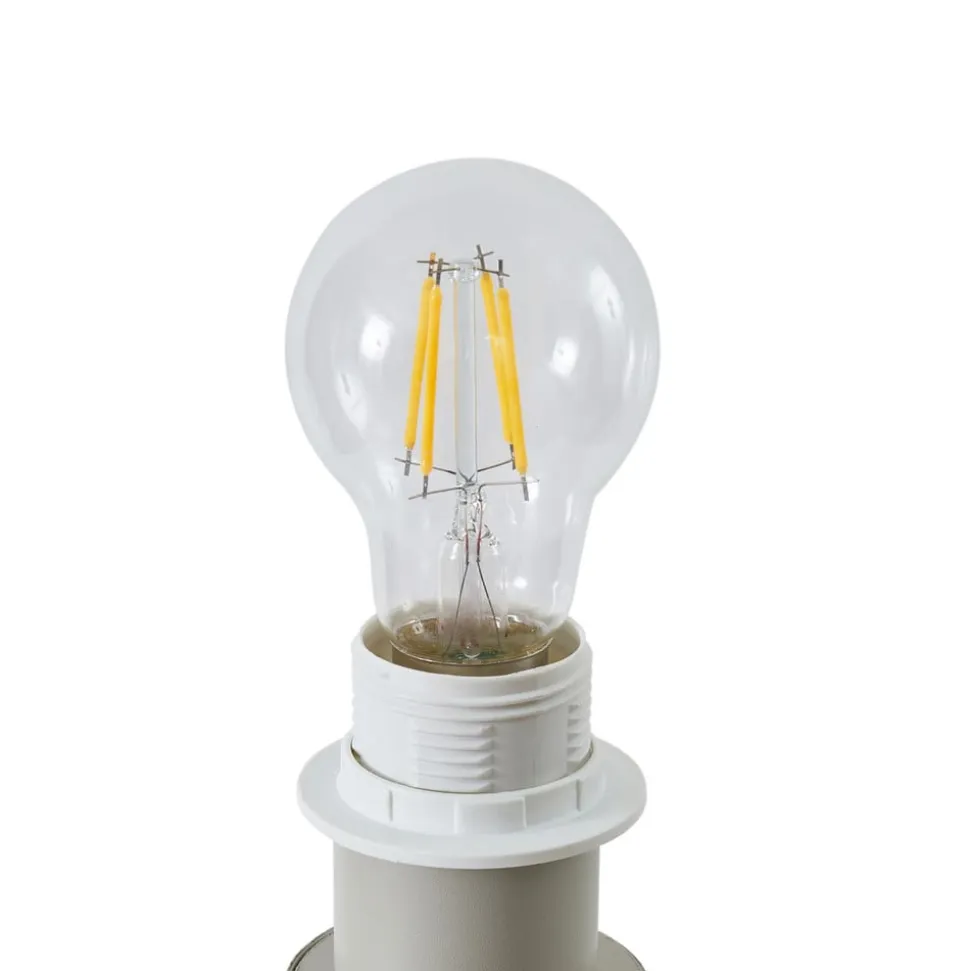 Lindby Helin gulvlampe, beige, tekstil, stativ, 144 cm, E27
