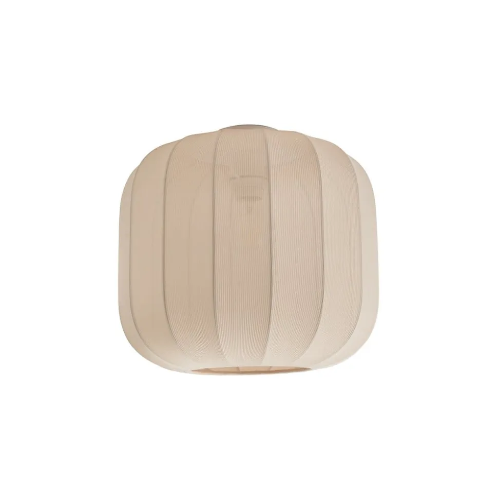 Lindby Helin loftlampe, beige, stof, Ø 35 cm