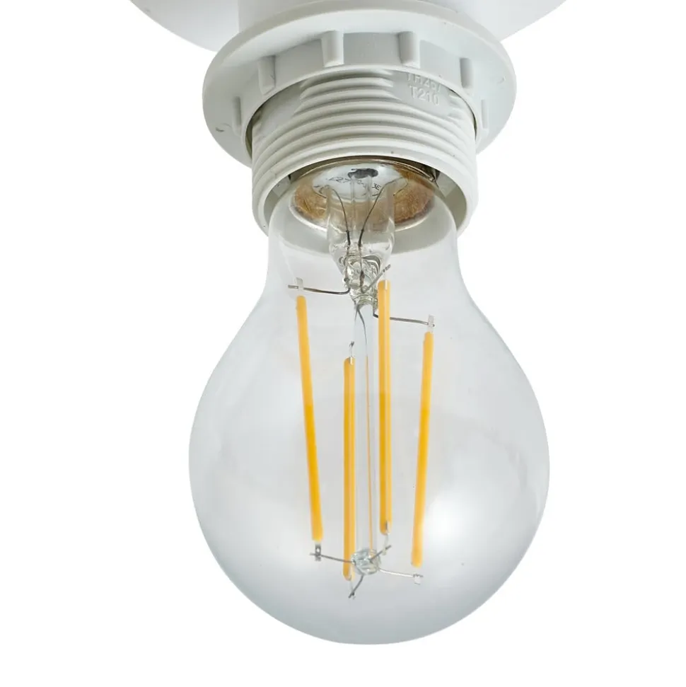Lindby Helin loftlampe, beige, stof, Ø 35 cm