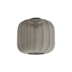 Lindby Helin loftlampe, grå, stof, Ø 35 cm