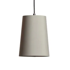 Lindby hængelampe Amilia, stof, 5 lyskilder, rød/grå/gul, E27