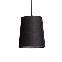 Lindby hængelampe Amilia, stof, 5 lyskilder, rød/grå/gul, E27