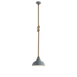 Lindby hængelampe Chaby, Ø 29 cm, 1 lyskilde, metal, reb
