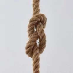 Lindby hængelampe Chaby, Ø 29 cm, 1 lyskilde, metal, reb