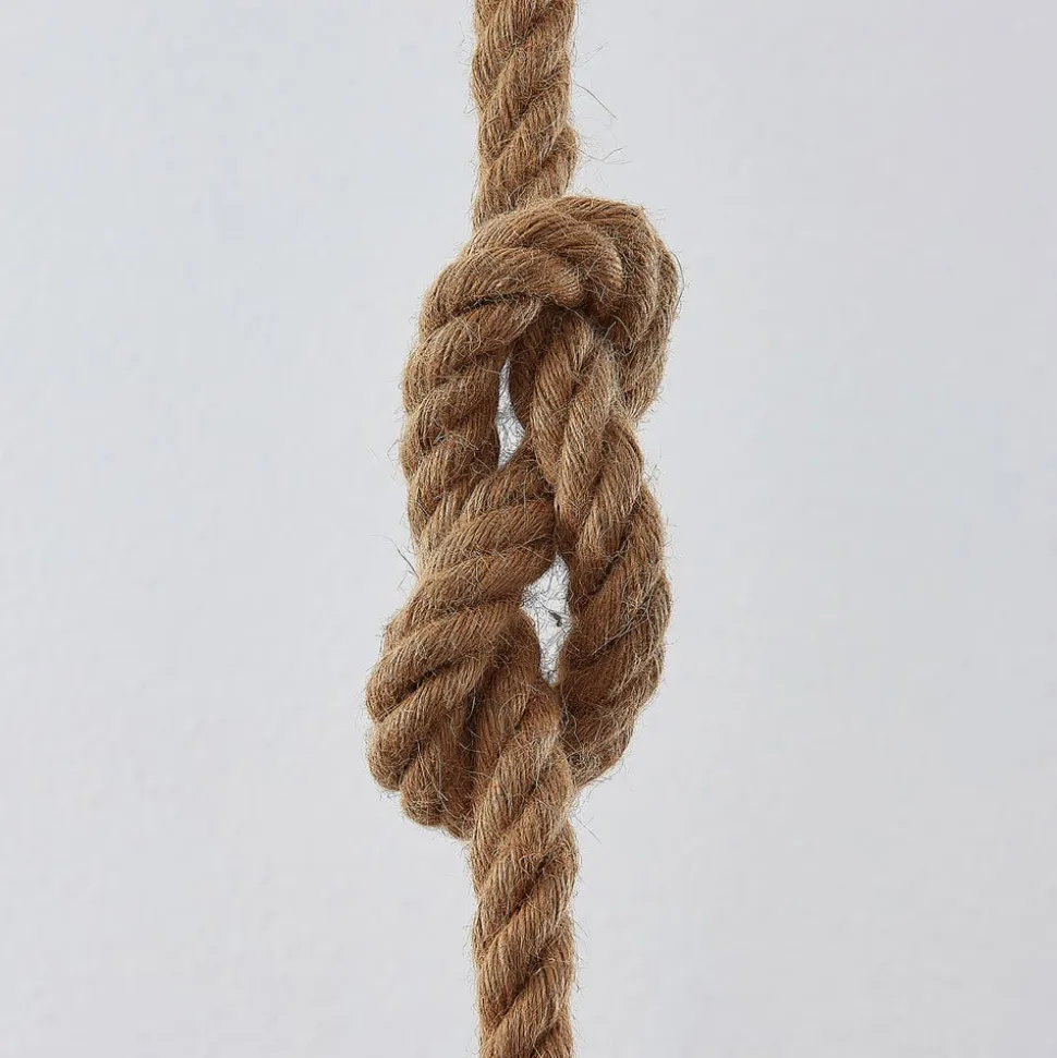 Lindby hængelampe Chaby, Ø 29 cm, 1 lyskilde, metal, reb