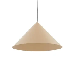 Lindby hængelampe Clarine, beige, Ø 50 cm, metal