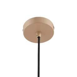 Lindby hængelampe Clarine, beige, Ø 50 cm, metal