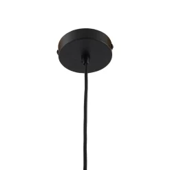 Lindby hængelampe Clarine, sort/hvid, Ø 32 cm, metal