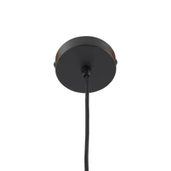 Lindby hængelampe Doroteo, 25 cm, 1 lyskilde, ravfarvet, glas