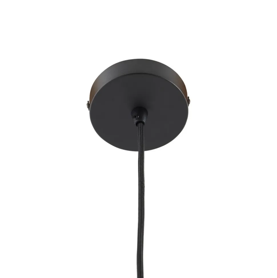 Lindby hængelampe Doroteo, 25 cm, 1 lyskilde, ravfarvet, glas