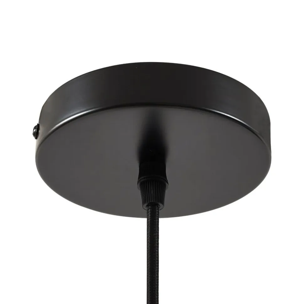 Lindby hængelampe Eleane, bambus, natur, længde 50 cm, E27
