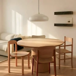Lindby hængelampe Elover, beige, Ø 45 cm, jern