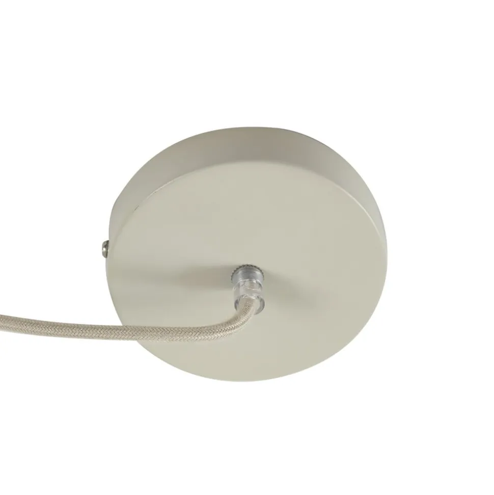 Lindby hængelampe Elover, beige, Ø 45 cm, jern