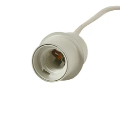 Lindby hængelampe Elover, beige, Ø 45 cm, jern