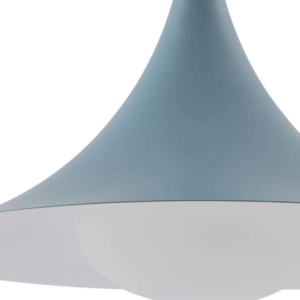 Lindby hængelampe Jarl, blå, metal, Ø 35 cm, G9