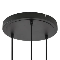 Lindby hængelampe Joffrey, Ø 24 cm, messing, 3 lyskilder, GU10