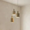 Lindby hængelampe Ovelia, beige, 3 lyskilder, metal, E27