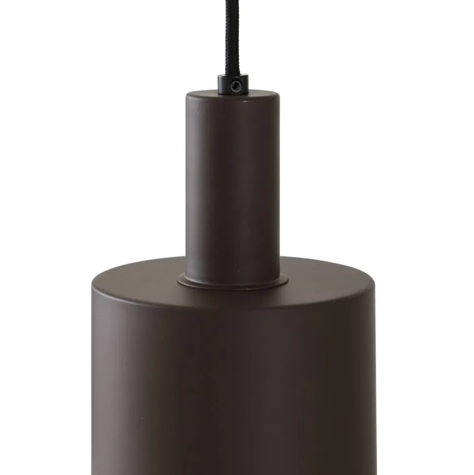 Lindby hængelampe Ovelia, brun/kaffe/beige, 4 lyskilder, E27