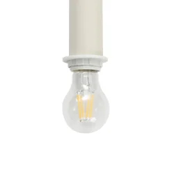 Lindby hængelampe Ovelia, beige, 4 lyskilder, metal, E27
