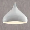 Lindby hængelampe Ritana, hvid, metal, Ø 31 cm, E27