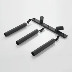 Lindby hængelampe Sanad, 70 cm, 5 lyskilder, sort, GU10