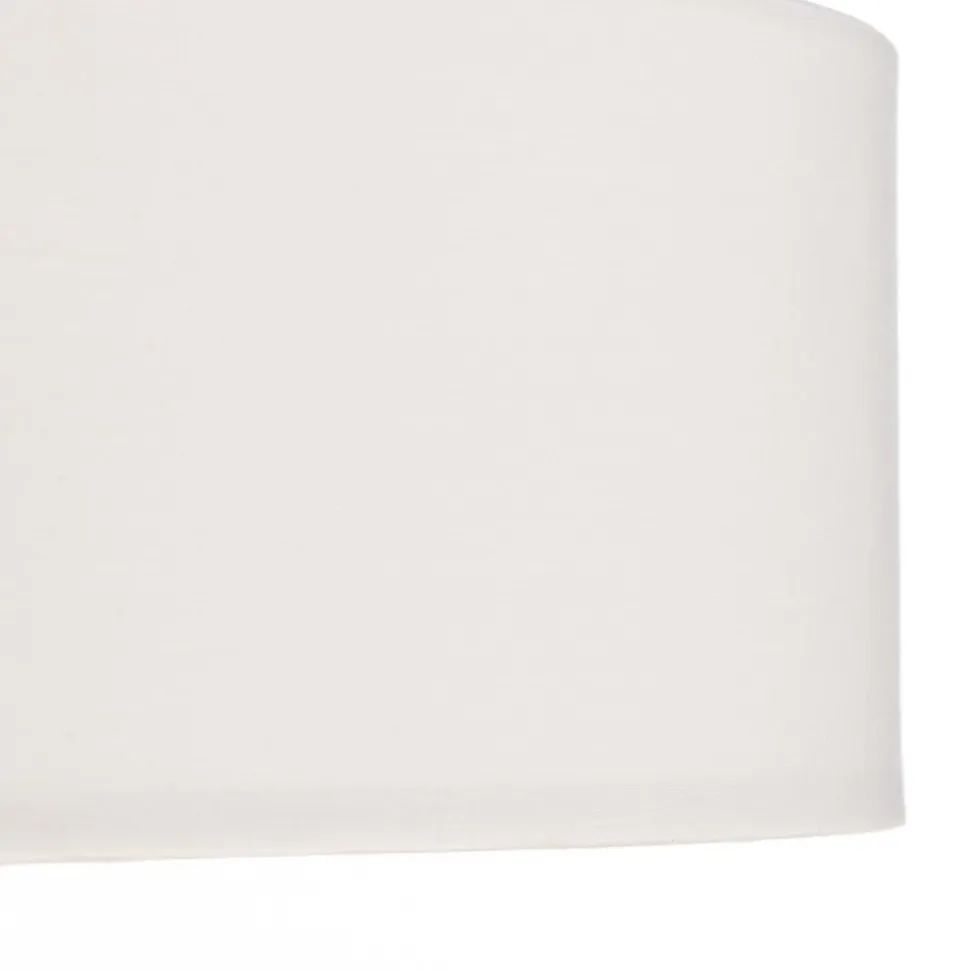Lindby hængelampe Sebatin, Ø 50 cm, hvid, stof, E27