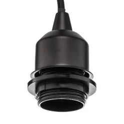 Lindby hængelampe Soula, Ø 40 cm, beige, plast, E27